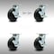 Service Caster 6 Inch SS Polyolefin Caster Set with Ball Bearings 4 Brake 2 Swivel Lock SCC SCC-SS30S620-POB-TLB-BSL-2-TLB-2 - alternate 1